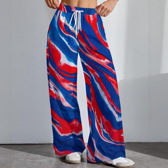 Buffalo Football Stretch Pants, Women's Game Day Leggings, Tailgate Outfit, Cute Football Trousers