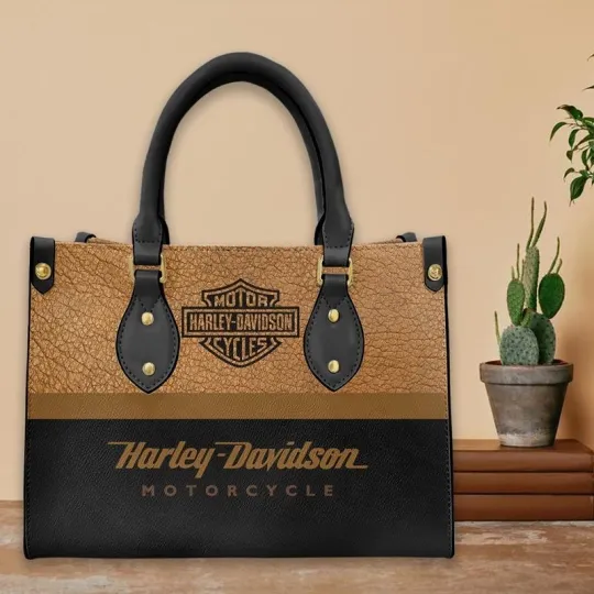 Discover Harley Racing Davidson Leather Handbag, Women's Leather Bag Gift