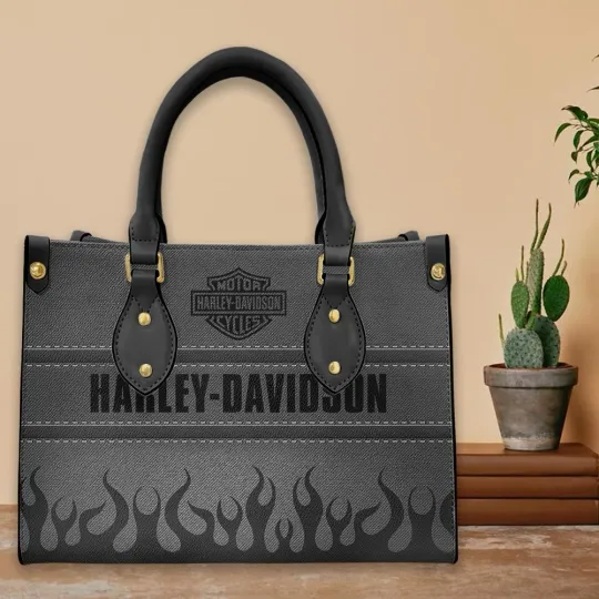 Discover Harley Racing Davidson Leather Handbag, Women's Leather Bag Gift