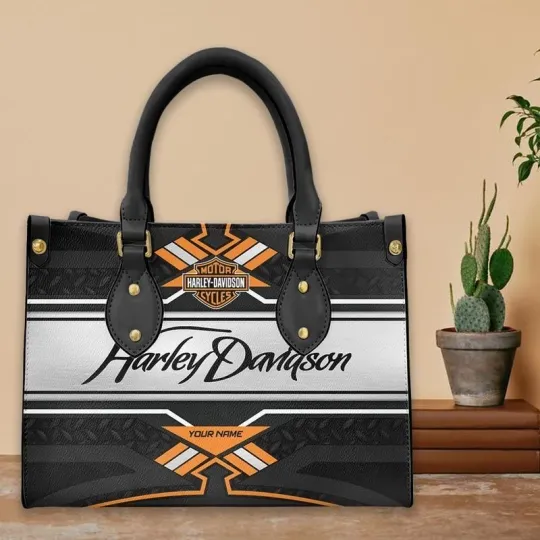 Discover Harley Racing Davidson Leather Handbag, Women's Leather Bag Gift