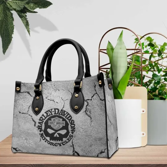 Discover Harley Racing Davidson Leather Handbag, Women's Leather Bag Gift
