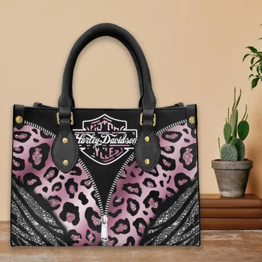 Discover Harley Racing Davidson Leather Handbag, Women's Leather Bag Gift