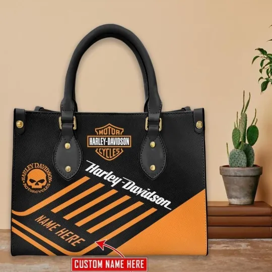 Discover Harley Racing Davidson Leather Handbag, Women's Leather Bag Gift