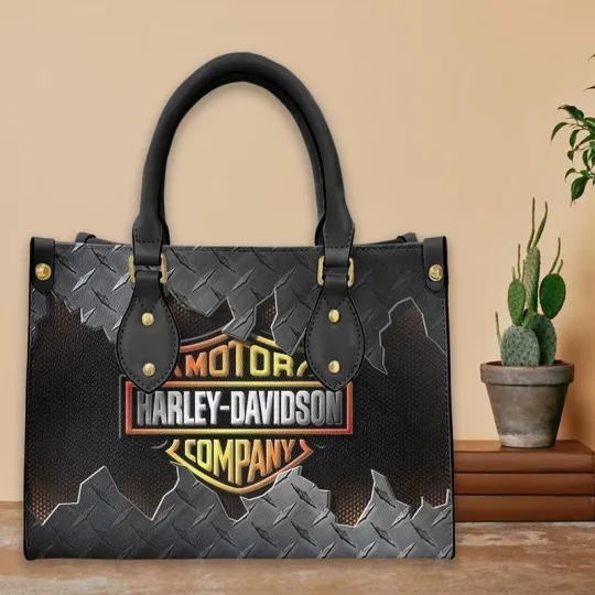 Discover Harley Racing Davidson Leather Handbag, Women's Leather Bag Gift