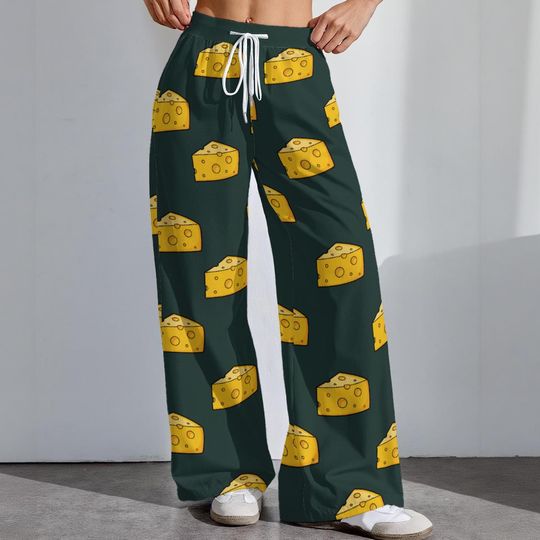 Green Bay Cheese Football Stretch Pants, Women's Game Day Leggings, Tailgate Outfit, Cute Football Trousers