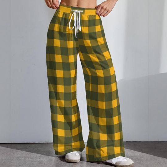 Discover Green Bay Football Stretch Pants, Women's Game Day Leggings, Tailgate Outfit, Cute Football Trousers