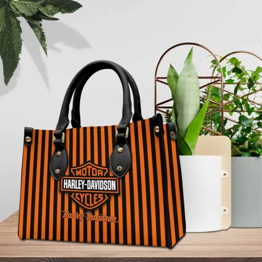 Discover Harley Racing Davidson Leather Handbag, Women's Leather Bag Gift
