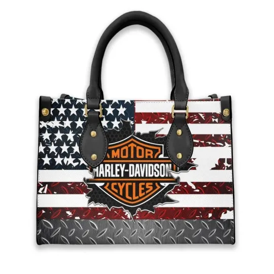 Discover Harley Racing Davidson Leather Handbag, Women's Leather Bag Gift