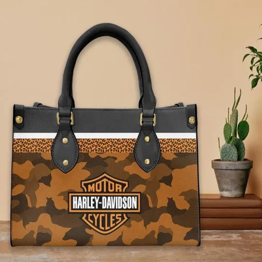 Discover Harley Racing Davidson Leather Handbag, Women's Leather Bag Gift