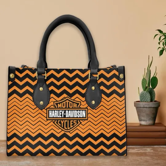 Discover Harley Racing Davidson Leather Handbag, Women's Leather Bag Gift