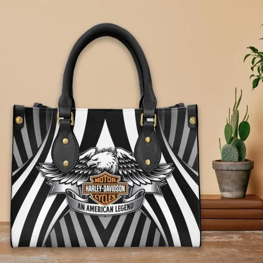 Discover Harley Racing Davidson Leather Handbag, Women's Leather Bag Gift