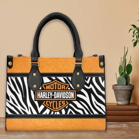 Discover Harley Racing Davidson Leather Handbag, Women's Leather Bag Gift