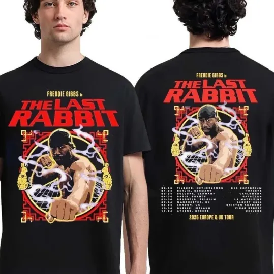 Discover Freddie Gibbs The Last Rabbit 2026 Europe And UK Tour Schedule 2 Sides Shirt