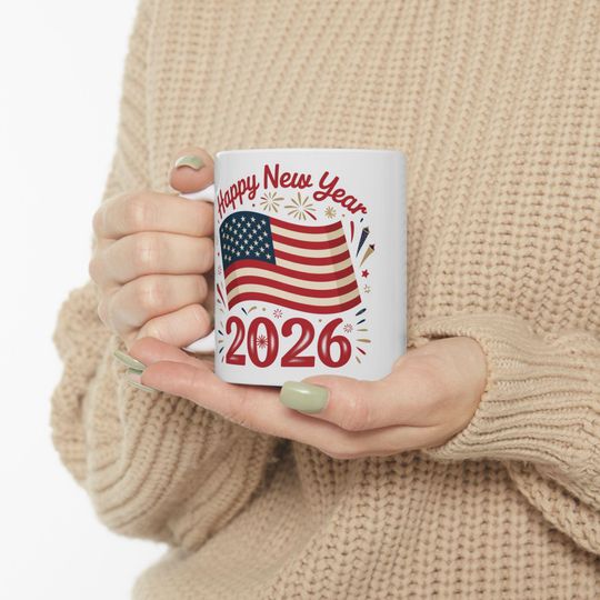 Discover Happy New Year 2026 Celebration Mug | Ceramic Coffee Cup