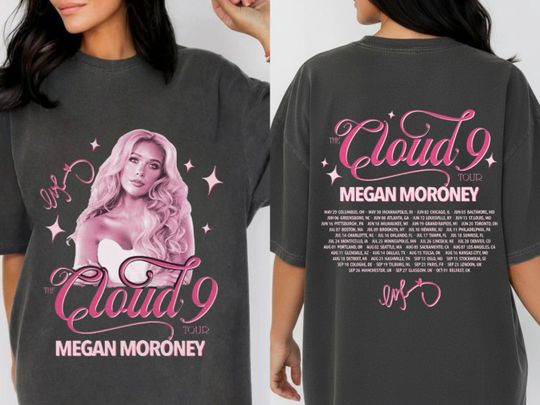 Discover Megan Moroney Shirt, Cloud 9 Tour Music Tee, Retro Country Music Concert shirt, Gift For Fan