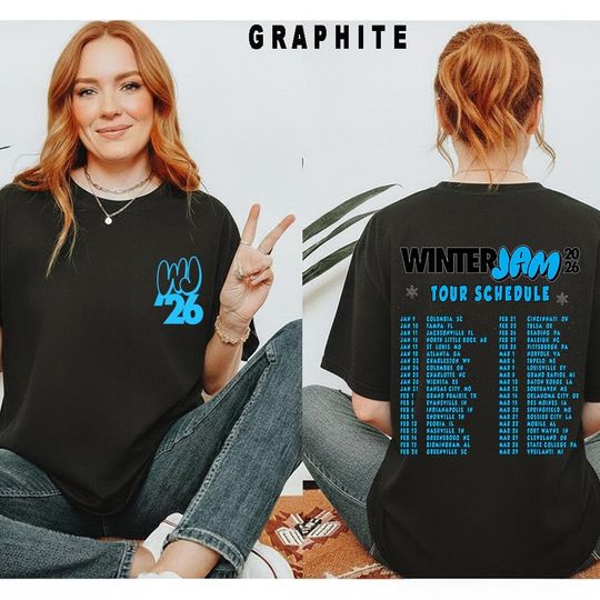 Discover Winter Jam 2026 Tour Shirt, Christian Music Tour Schedule Tee, WJ 26 Concert Merch Back Print Ivory Shirt