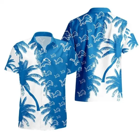 Discover Detroit Football Team Lionss Hawaiian Button Down Shirt