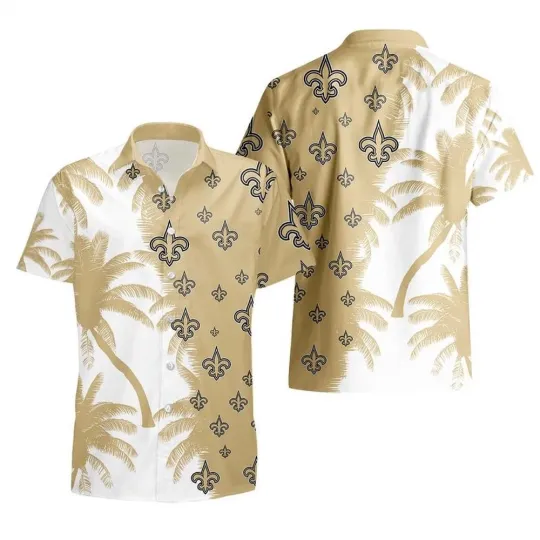 Discover New Orleans Football Team Saintss Hawaiian Button Down Shirt
