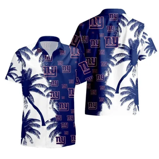 Discover New York Football Team Giantss Hawaiian Button Down Shirt