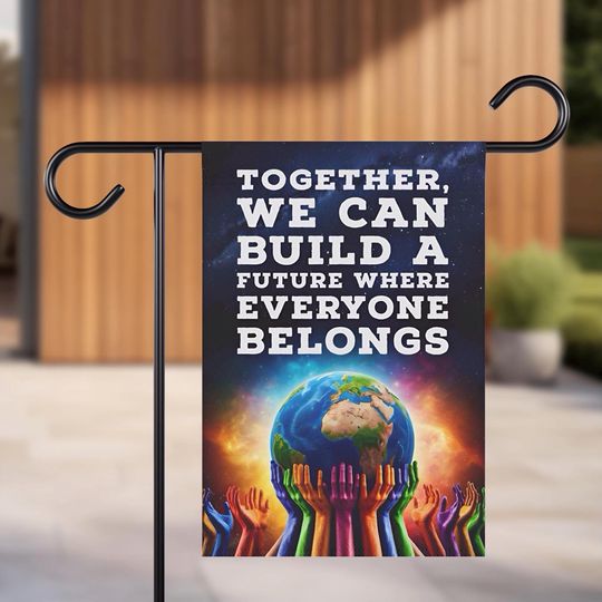 Discover Inclusive Garden Flag: Diversity, Unity, All Are Welcome