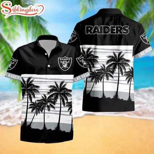 Discover Las Vegas Football Team Raiderss Hawaiian Button Down Shirt