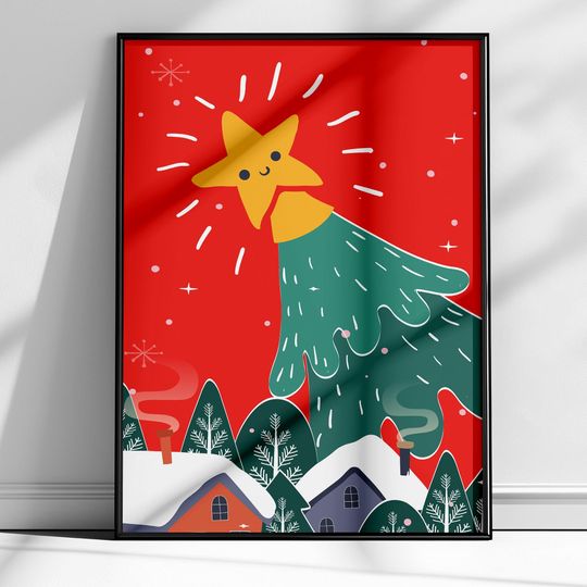 Discover New Year Printable Poster Holiday Print High-Resolution Instant Download PDF, PNG, Celebration Decoration