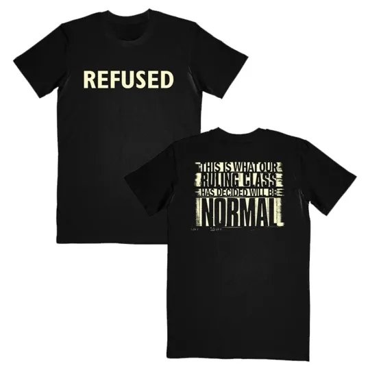 Discover Refused Band Ruling Class Umea Hardcore Photo To 2025 T-shirt