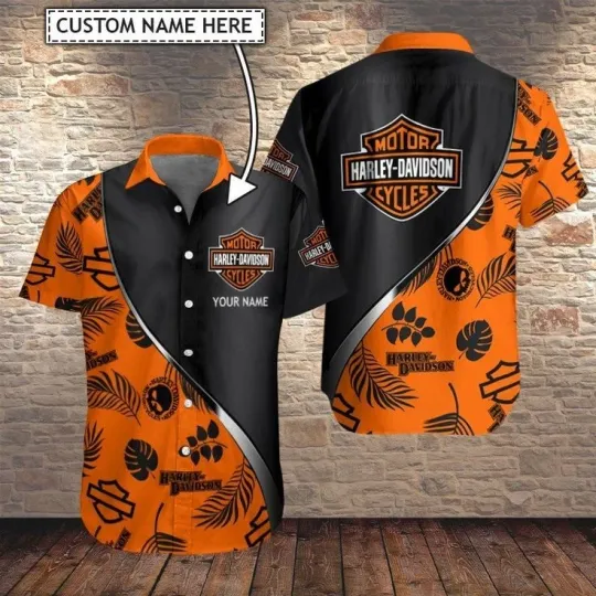 Discover Harley Motor Racing Davidson Casual Button Down Shirt
