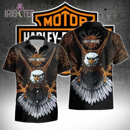 Discover Harley Motor Racing Davidson Casual Button Down Shirt Unisex Adults