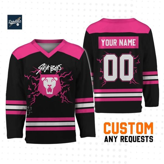 Discover Personalize Saja Boys KDM Hockey Jersey, Custom Kpop idol Hockey Jersey, Gift For Kpop Fan, Kpop Movie