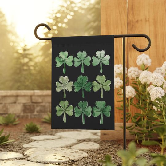 Discover Happy St. Patrick's Day Garden Flag, Shamrock Flag