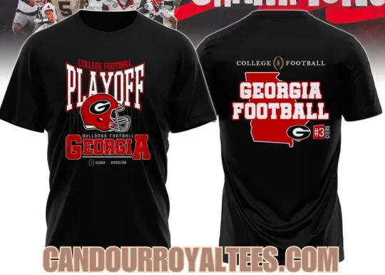 Georgiaa Bulldog1 2025-26 College Football Playoff T-Shirt