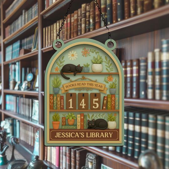 Discover Personalized Book Tracker, Wood Library Decor, Custom Books Read Sign, Home Gift, Reading Challenge, Kid, Teacher Reading Lover Gift