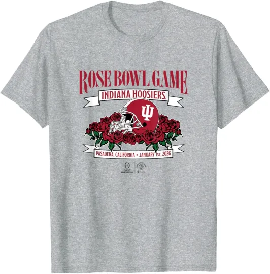 Indiana Hoosiers 2025 College Football Playoff Rose Bowl T-Shirt