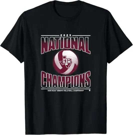 Discover Texas A&M Women's Volleyball - 2025 NCAA Champions T-Shirt