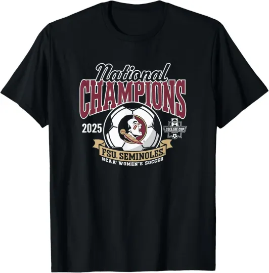 Florida State Seminoles National Champs 2025 Women's Soccer T-Shirt