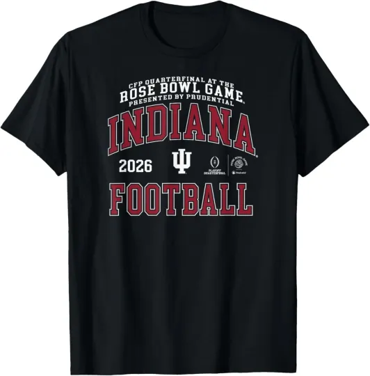 Indiana Hoosiers Rose Bowl 2025-2026 CFP Quarterfinal Icon T-Shirt