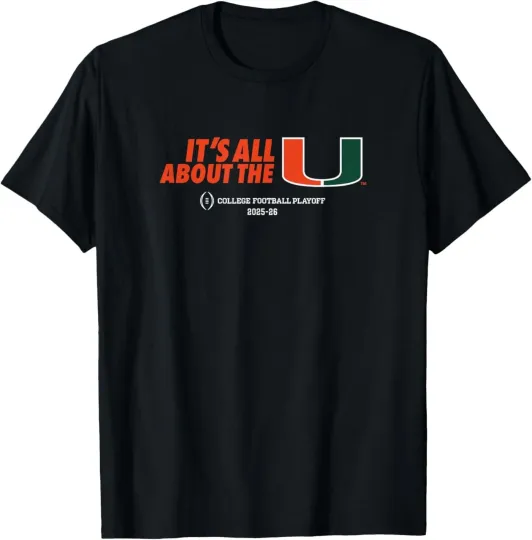 Discover Hurricanes 2025 College Football Playoff The U T-Shirt