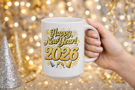 Discover Happy New Year 2026 Mug