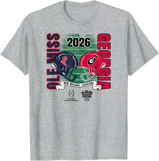 Ole Miss Rebels vs GA bulldogs Sugar Bowl 2026 CFP T-Shirt