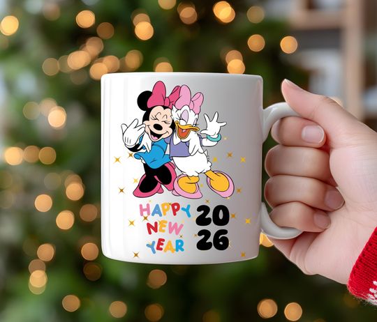 Discover Happy New Year 2026 Mug, Disney 2026 Coffee Mug, Holiday Gift, Coffee Lovers Gift