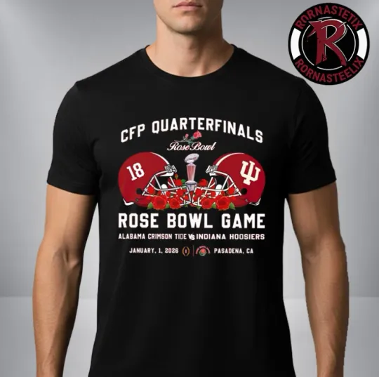 Albm *Crimson Tide Vs Indiana Hoosier Rose Bowl 2026 Unisex T Shirt