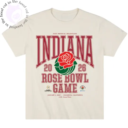Discover Indiana Hoosier "Fast. Physical. Relentless." 2026 Rose T-shirt All size