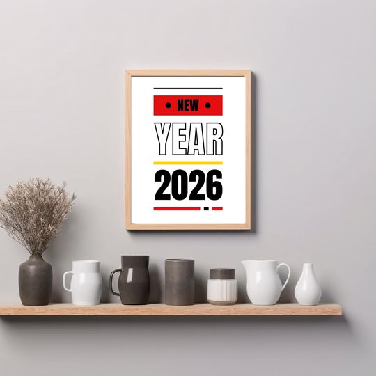 Discover 2026 New Year Digital Poster | Printable Holiday Art | Modern Wall Decor