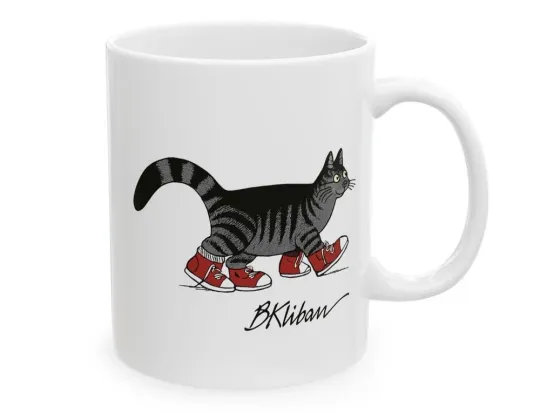 Discover Funny B Kliban Cat In Sneakers Coffee Mug Funny Gift Ceramic 11oz Mug