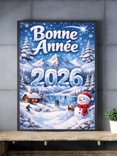 Discover Unique Design - Digital Poster Print, Professional Quality - New Year 2026