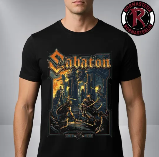 Discover Sabaton Band Merch For Legends Tour North America 2026 Unisex T Shirt
