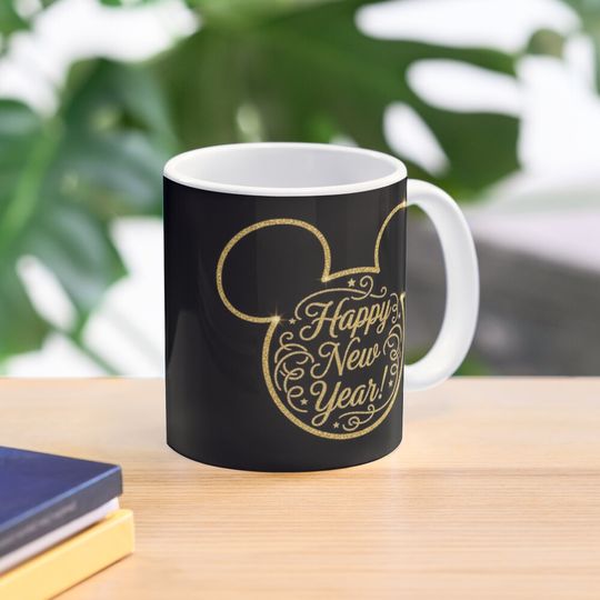 Discover Magical New Year Ear Outline Design Coffee Mug