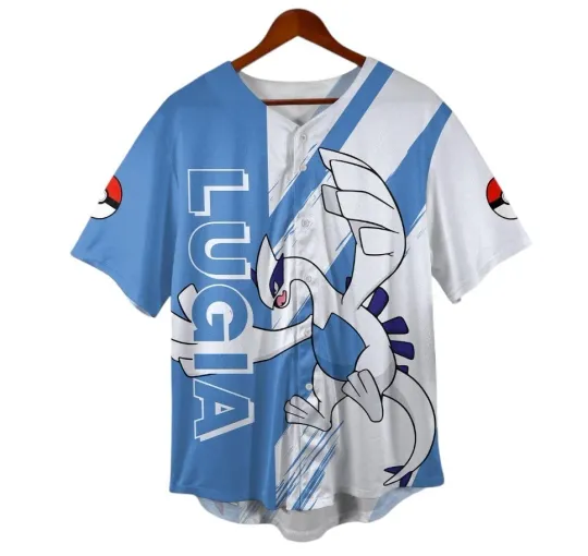 Discover Lugia Baseball Jersey - Legendary Anime Shirt