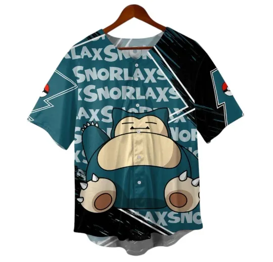 Discover Sn Lax Baseball Jersey, Funny Lazy Anime Shirt, Kawaii Unisex Sportswear